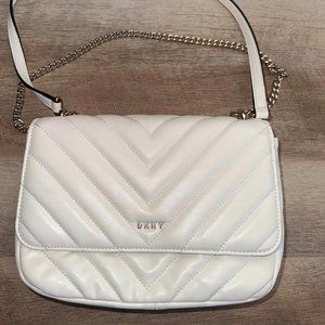 DKNY Veronica Large Size White Quilted Bag